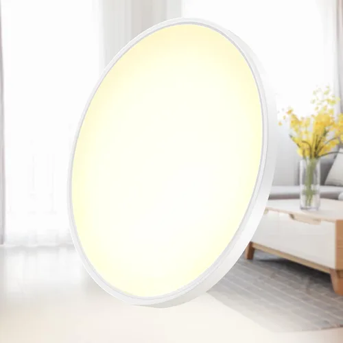 Vista 15 de inShareplus Lámpara de techo LED de 7 pulgadas, color blanco de 12 W (equivalente a 120 W) 5000 K, luces de techo blancas de montaje empotrado