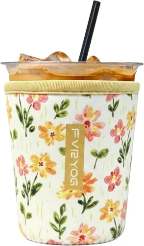 Vista 117 de Reusable Insulated Neoprene Iced Coffee Sleeves for Iced Coffee Cups, Coffee Coolies sleeves for Iced & Hot Drinks