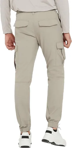 Vista 3 de PULI Men's Hiking Cargo Pants Slim Fit Stretch Joggers Cycling Waterproof Outdoor Trousers with Pockets