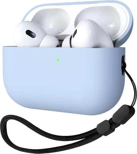 Vista 11 de Funda de silicona líquida para AirPods Pro 2, funda rígida protectora híbrida de triple capa a prueba de golpes compatible con AirPods Pro de 2ª