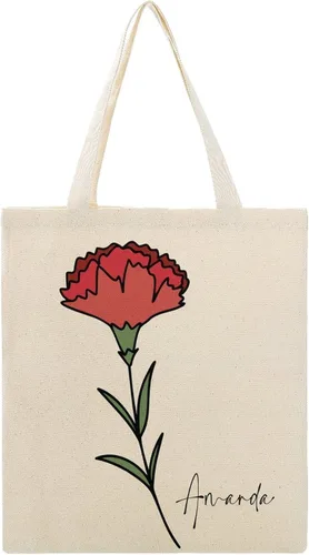 Vista 12 de Bolso de mano personalizado de la flor del nacimiento del mes del nacimiento