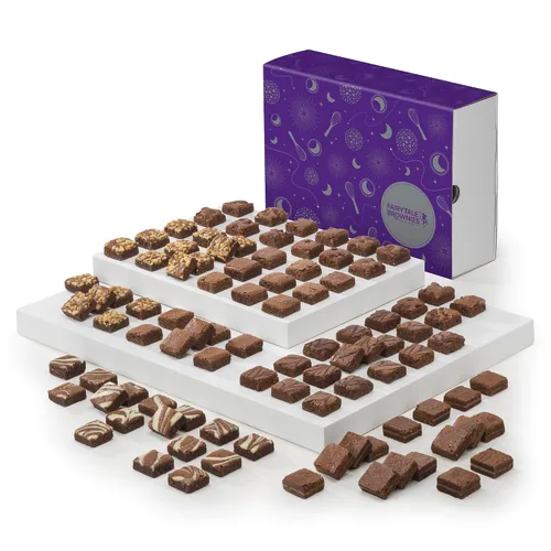 Vista 9 de Fairytale Brownies Regalo de brownie de cumpleaños tamaño bocado - 24 piezas - CB424