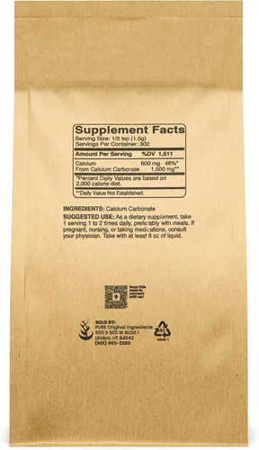 Vista 5 de PURE ORIGINAL INGREDIENTS Paquete de maltodextrina y carbonato de calcio, 5 libras cada uno, conservantes de alimentos, grado alimenticio