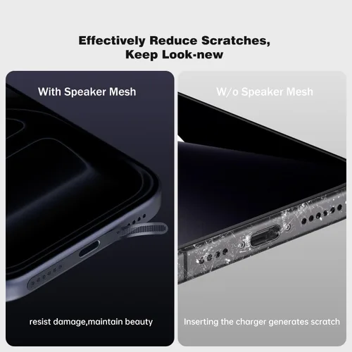 Vista 5 de 10 piezas de cubierta de altavoz de malla antipolvo para iPhone 17 Pro Max / 17/17 Pro/Air / 16 / 16E / 16 Plus, Apple iPhone 16 Pro /16 Pro Max