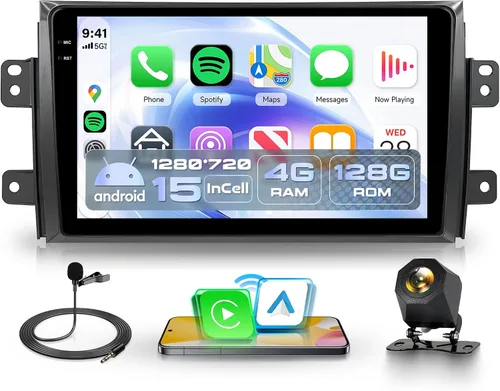 Vista 10 de Rimoody 4G+64G Android Car Stereo para Suzuki SX4 Radio 2006-2013 Carplay