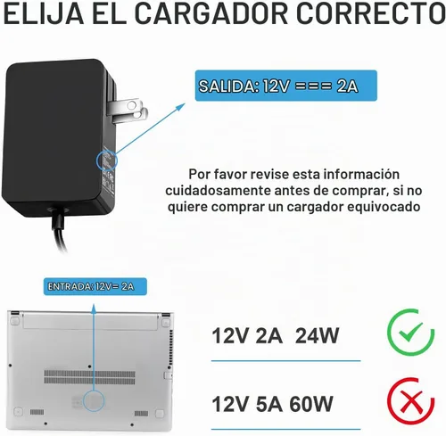 Vista 4 de 24W 12V 2A Adaptador de CA para Microsoft Surface RT Surface Pro 1 y Surface 2 1512 1513 1516 1572 Cargador