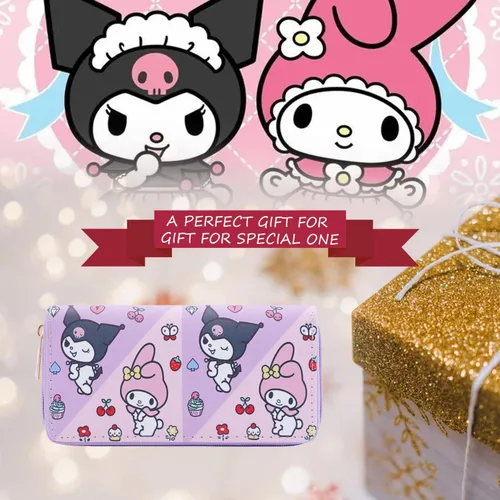 Vista 7 de Kumi And My Medy - Monedero para niñas monedero kawaii monedero mini bolso de viaje cartera Kumi And My Medy accesorios para niñas LWA-Kuromi