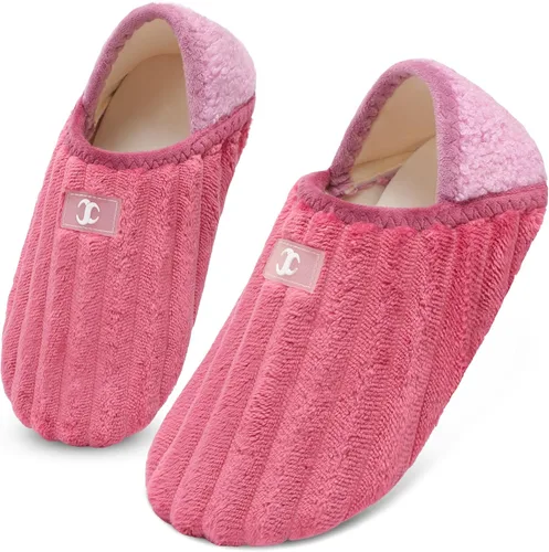 Vista 12 de Scurtain - Zapatillas de casa para mujer y hombre, zapatos de casa, calcetines cómodos, zapatos ligeros unisex para adultos descalzos