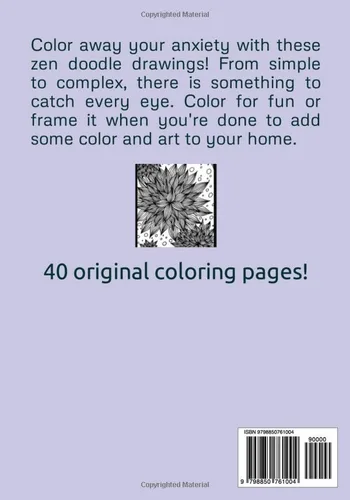 Vista 2 de Doodle Moods Hand drawn coloring pages