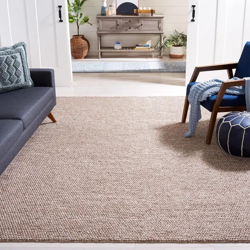 Vista 33 de SAFAVIEH Natura Collection - Alfombra decorativa, 2 x 3 pies, color beige, mezcla de lana hecha a mano, diseño texturizado, ideal para pasillo