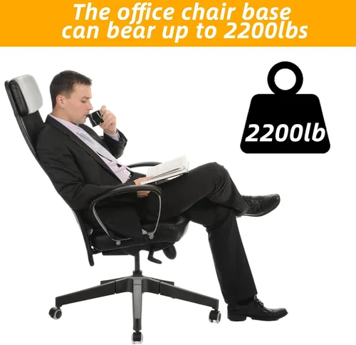 Vista 4 de YAYODS Piezas de repuesto para base de silla de oficina, resistentes, 2500 libras, base de silla de escritorio de 28 pulgadas, reemplazo universal