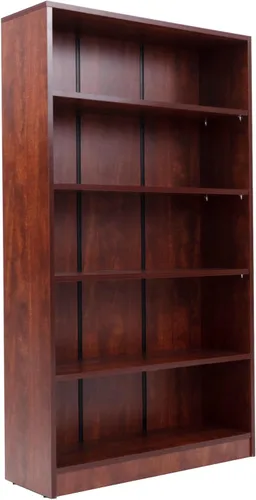 Vista 7 de Stary Estantería negra de 5 estantes de madera de 60 pulgadas de alto para dormitorio