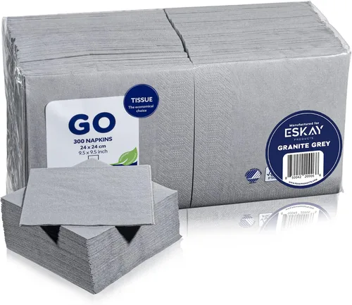 Vista 45 de Servilletas negras para bebidas, servilletas de papel desechables de 3 capas para bar, cóctel, bodas, cumpleaños, fabricadas en la UE, (20 unidades)