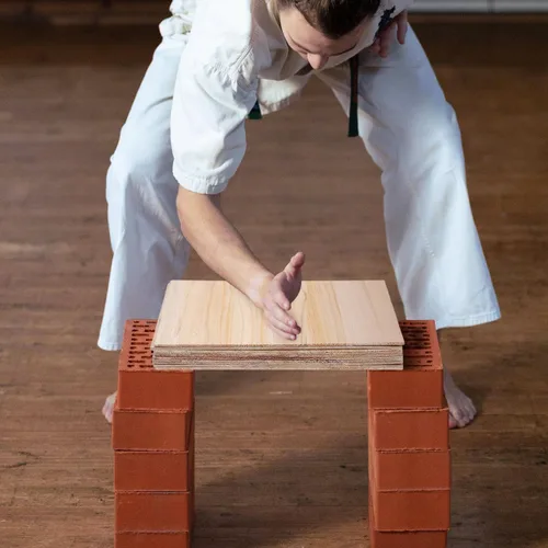Vista 3 de Tabla de romper de madera para niños y adultos, equipo de boxeo de 10 uds
