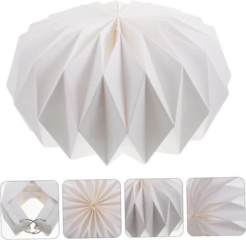Vista 8 de DOITOOL Cubierta de lámpara decorativa magnética, accesorio de cubierta de luz para decoración del hogar, estilo único de linterna de origami