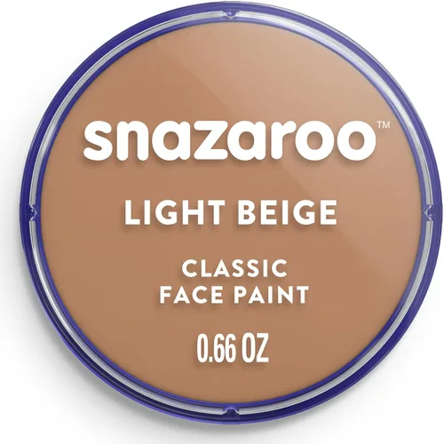 Vista 46 de Snazaroo - Pintura clásica para rostro y cuerpo, frasco de 0.66 oz (18.8 g), color albaricoque