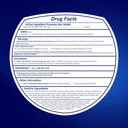 Vista 8 de TUMS Comprimidos antiácidos masticables Chewy Bites - 8