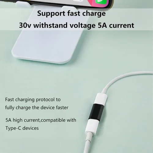 Vista 3 de VAKS Adaptador USB C (paquete de 4), adaptador USB C macho a hembra, soporta carga rápida y extensión de transferencia de datos, compatible