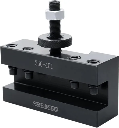 Vista 2 de Accusize Industrial Tools - Soporte de herramientas de cambio rápido estilo CA para torneado y roscado, para herramientas de torneado de 1 pulgada