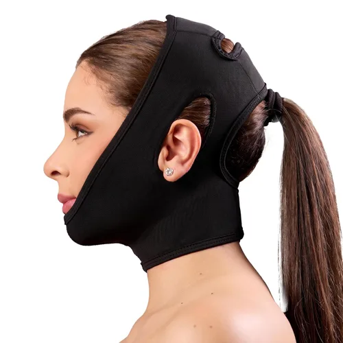 Vista 11 de Shape Concept 301 - Correa de mentón, banda de soporte, cuello y cara, alta compresión Vendaje cervical, post cirugía, lifting facial recuperación