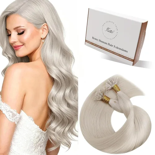 Vista 87 de 【Descuento】Hetto - Extensiones de cabello con cinta adhesiva, 40g, extensiones de cabello humano, color rubio ceniza oscuro degradado a rubio medio