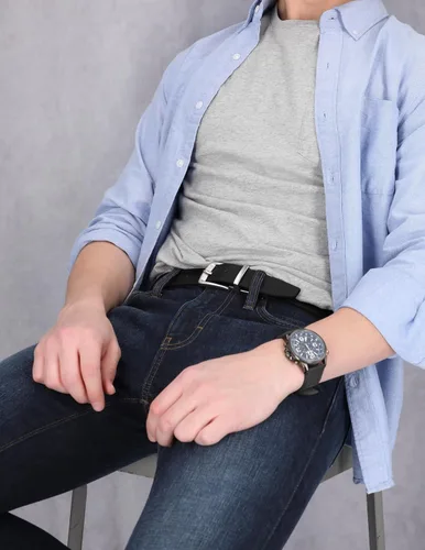 Vista 5 de Timberland Cinturón reversible de cuero clásico para hombre