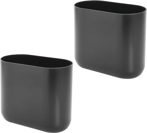 Vista 14 de iDesign Cade - Juego de limpieza para inodoro Cubo de basura para dormitorio, oficina, escritorio, dormitorio