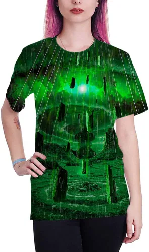 Vista 4 de Camiseta de manga corta unisex con estampado casual 3D de Syaimn