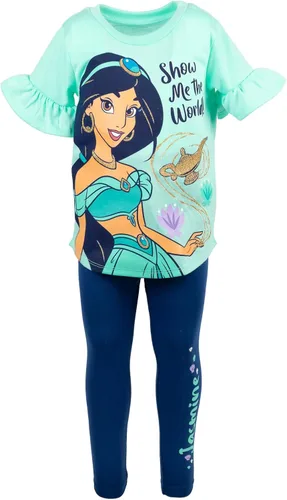 Vista 5 de Disney Conjunto de camiseta y leggings con estampado de volantes de Princess Moana