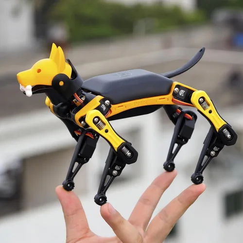 Vista 8 de Perro robot programable Petoi Bittle X V2 de aleación Servo (construcción) Kit de robot inteligente de codificación, controlado por voz, robot