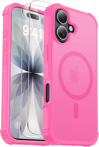 Vista 52 de Funda para iPhone Air [compatible con MagSafe] [2 protectores de pantalla] [prueba de caídas de grado militar] Funda magnética resistente