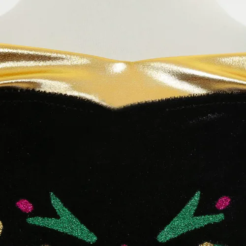 Vista 5 de Disfraz de princesa para niñas, disfraz verde con accesorios para cosplay, Navidad, fiesta de cumpleaños
