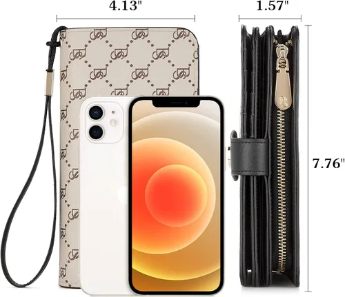 Vista 8 de BOSTANTEN Maletín para portátil de 15.6 pulgadas para mujer, bolso de piel auténtica y cartera de cuero genuino de gran capacidad