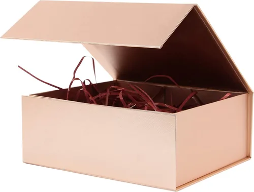 Vista 21 de Rsgift Paquete de 3 cajas de regalo de 18 x 15 x 6.1 pulgadas, cajas de regalo de colores surtidos con tapas, cajas plegables para propuestas