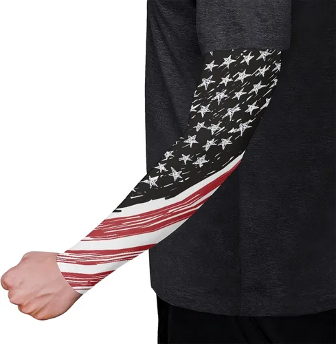 Vista 79 de CLOHOMIN Mangas para brazos, protección solar, mangas de compresión, cubierta de tatuaje para mujeres y hombres, manga deportiva atlética refrescante