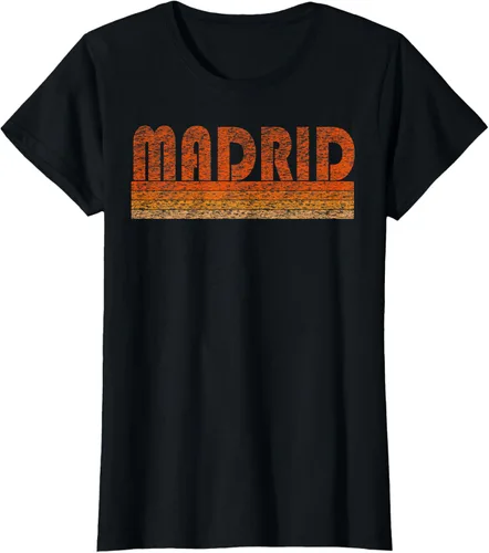 Vista 32 de clásico Retro Madrid playera, hombre 3XL, Asphalt Negro