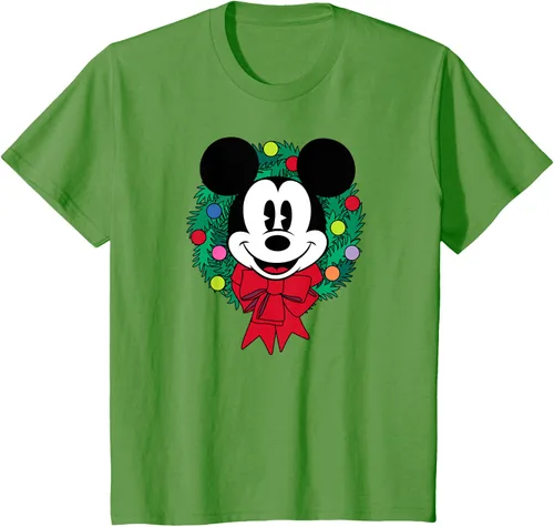 Vista 12 de Amazon Essentials Camiseta navideña festiva de Mickey Mouse para hombre, color azul, talla S Blanco
