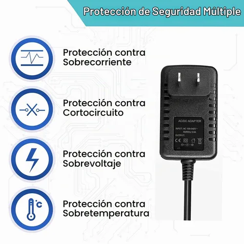 Vista 4 de Adaptador de corriente alterna de pared compatible con RESTECK, Vellax, Medcursor, Mirakel, InvoSpa Shiatsu Back Shoulder and Neck Massager Charger