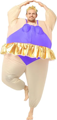 Vista 11 de Disfraz inflable de bailarina gorda para fiesta de Halloween