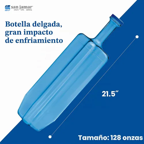 Vista 3 de Paleta de refrigeración de alimentos, San Jamar Rapi-Kool, 128 oz, azul