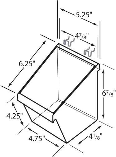 Vista 3 de Azar Displays 556117 Cubo pequeño (paquete de 4)