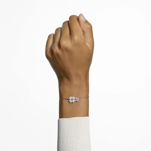 Vista 3 de Swarovski Latisha Flower Necklace, Earrings, and Bracelet Crystal Jewelry Collection, Rose Gold Tone & Rhodium Tone Finish