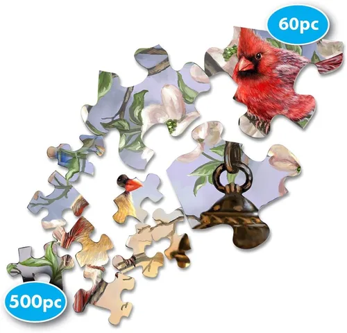 Vista 3 de Springbok Puzzle to Remember - Alzheimer & Demencia Actividad - Rompecabezas de 60 piezas Linterna Primavera - Hecho en Estados Unidos