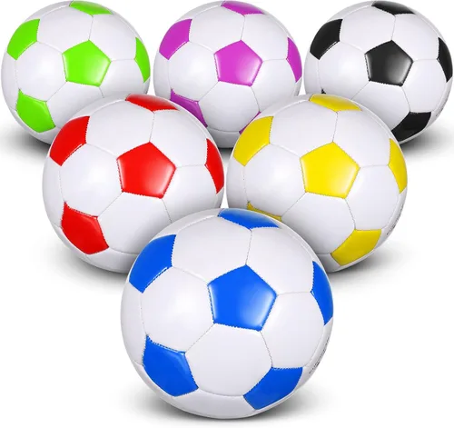 Vista 7 de Deekin Balón de fútbol a granel con bomba, trabajo en equipo, juego de deporte al aire libre, entrenamiento, pelota de fútbol a granel para deportes