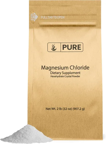 Vista 2 de Pure Original Ingredients Paquete de cloruro de magnesio y sal marina fina (2 lb) polvo fino, grado alimenticio