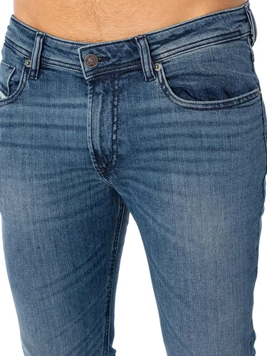 Vista 5 de Diesel Jeans Skinny Sleenker para hombre, azul