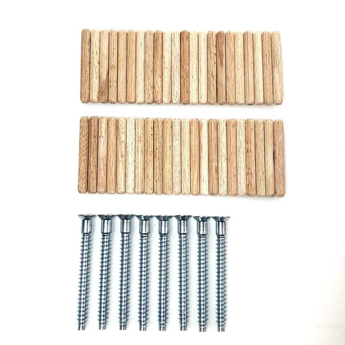 Vista 3 de ReplacementScrews Kit de hardware compatible con IKEA KALLAX 2 x 4 estante 202.758.85 - Todos los tornillos (104321) y clavijas (101339)