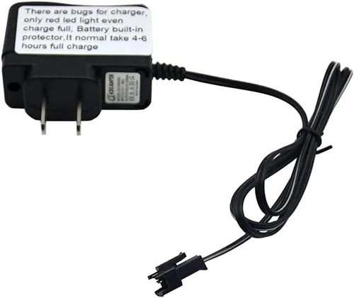 Vista 4 de Blomiky 1 paquete DC 6V 200mA AC 110V US adaptador cargador para 6V AA 700mAH 800mAH 2200mAh Ni-CD Ni-Mh batería 1:18 Stunt RC Speed Buggy Car