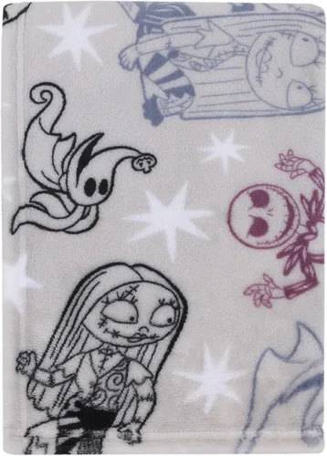 Vista 6 de NoJo Marvel The Avengers - Manta de bebé súper suave roja, blanca y azul