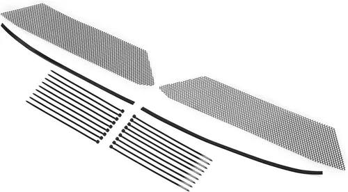 Vista 2 de HECASA Grille Mesh Set Compatible with 2020-2024 Chevy Chevrolet Corvette C8 Front Inner Mesh Honeycomb Grill Guard Radiator Grille Vent Insert